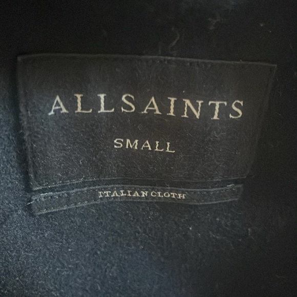 All saints factory all wool coat brand new Size Small - Picture 6 of 6